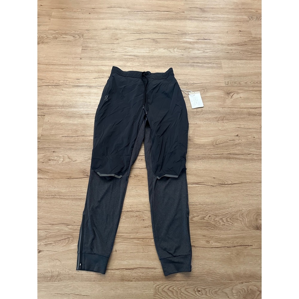On Running Women's Weather Pants Black Size S NWT Windproof Water Repellent